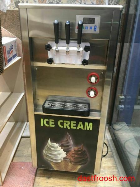 دستگاه بستنی قیفی سه قیفه ایتالیایی